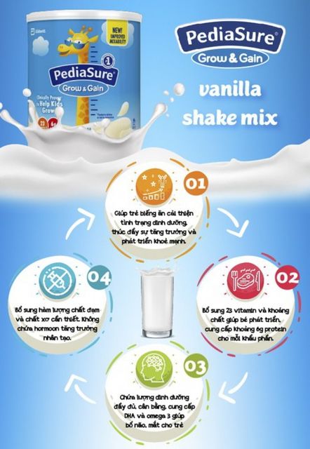 Sữa Pediasure Sake Mix hương Vanilla 400g của Mỹ 2